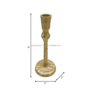 Rustic Candle Holder <b>Set</b> for Vintage Interior and Farmhouse Decoration Gold Metal Candle Holder Zahid exports in India - Product Image 2