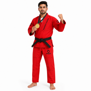MANGOES FASHION Kimono de Jiu Jitsu Brasileño Transpirable IBJJF, Tejido Ligero Dorado de 440g, Algodón Preencogido, Uniforme Ecológico - Product Image 1