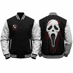 Chaqueta Varsity de Lana Transpirable y Ecológica al por Mayor con Cuello Alto y Diseño Personalizado para Hombre y Mujer - Product Image 1