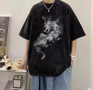 T-shirt unisexe 180g 100% coton, col rond, décontracté, uni, coupe classique, streetwear de haute qualité, toutes saisons - Product Image 2