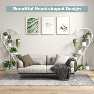 5-Tier Metal Plant Stand with <b>Hanging</b> Hook for Multiple Indoor Plants and <b>Hanging</b> <b>Baskets</b> <b>Accessory</b> - Product Image 5