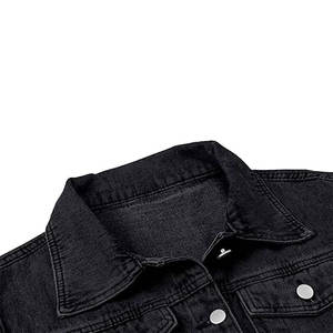 Latest Style Women's Denim Jacket with Open Stitches Breathable Cotton Filled Knitted Wholesome Price - Product Image 4