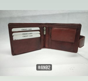 <b>Men</b> Genuine Leather <b>RFID</b> Blocking Card Holder Coin Purses <b>Wallet</b> Custom Logo Available Cheap Low MOQ Wholesale Rate Free Sample - Product Image 2