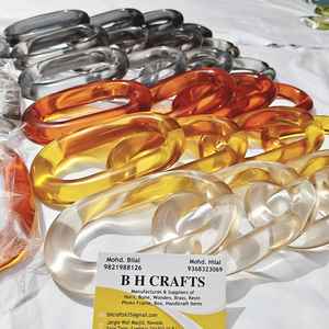 Eslabones de cadena de resina al por mayor, eslabones de cadena de resina a granel, eslabones de cadena de resina para decoración, accesorios de cadena de resina - Product Image 1