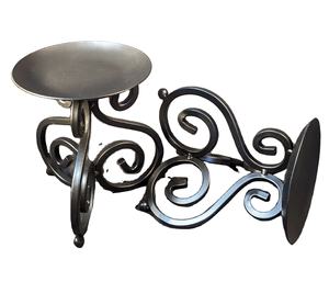 Bougeoirs créatifs en métal avec design de fleurs de luxe pour décor de table à manger romantique pour la décoration de la maison - Product Image 1