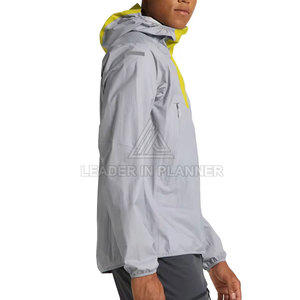 เสื้อแจ็คเก็ตกันลมมีฮู้ดสำหรับผู้ชาย สไตล์สตรีทแวร์ ระบายอากาศได้ดี มีโลโก้ด้านหน้า เหมาะสำหรับฤดูหนาว - Product Image 3