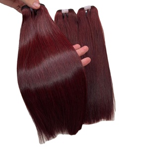 Lista de Precios de Fábrica al por Mayor, Cabello Liso Natural, Cabello Virgen Doblemente Tramado, Extensiones de Cabello Humano 100% Virgen, Color Natural, Envío a Todo el Mundo - Product Image 1