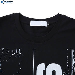 T-shirts personnalisés en gros, 100% coton/polyester, coupe ample, unis, décontractés, écologiques, respirants, OEM, marque privée - Product Image 2