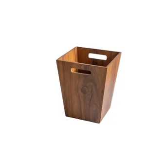 Skies Trader Modern Stainless Steel Trash Can Round Metal Waste <b>Bin</b> Brushed Silver Garbage Container Office Hotel Room Wastebask - Product Image 2