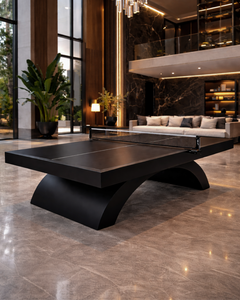 Mesa de Tenis de Mesa Candore, Mesa de Ping Pong Moderna de Lujo con Base Curva, Mesa de Juego Profesional para Interiores, para el Hogar o Club - Product Image 2