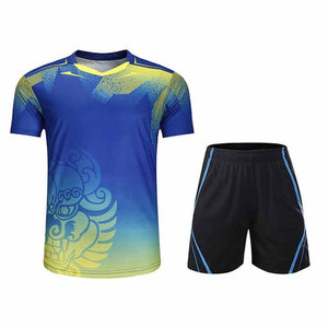 เสื้อเทนนิสชายและกางเกงขาสั้น ชุดแบดมินตัน เสื้อผ้าเทเบิลเทนนิส ชุดทีม ชุดกีฬาที่สวมใส่สบาย ชุดกีฬามืออาชีพ - Product Image 1
