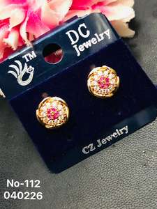 Wholesale <b>Earrings</b> Fancy Design Bridal Women's Jewelry Gold Plated Cubic Zirconia <b>Earring</b> <b>Huggie</b> <b>Earrings</b> Jewelry Women - Product Image 4