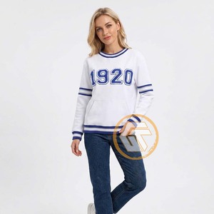 Sweat-shirt en molleton de coton respirant 500g pour femme Greek Treasures Sorority Zeta Phi Beta, hiver/automne - Product Image 4
