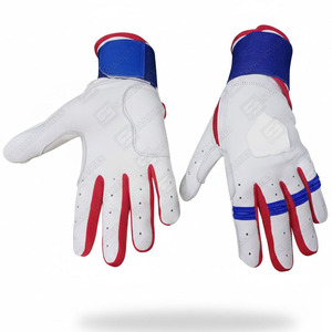 Gants de frappe de baseball et de softball professionnels réglables, confortables, respirants, légers, durables, en cuir de vachette Cabretta - Product Image 1