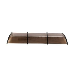 Copertura Antipioggia per Porte e Finestre, Protezione per Grondaie 300x100mm Grigio Trasparente - Product Image 3