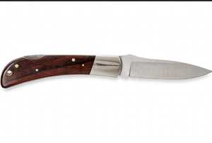 Cuchillo de Cocina Plegable Portátil con Hoja de Acero Inoxidable de Alto Contenido de Carbono y Mango Ergonómico de Madera de Palisandro, Compacto, para Bricolaje y Uso Culinario OEM - Product Image 4