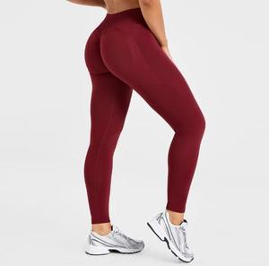 Leggings Deportivos de Cintura Alta, Tejidos sin Costuras, Transpirables, de Longitud Completa, Elásticos y de Compresión para Mujer - Product Image 3