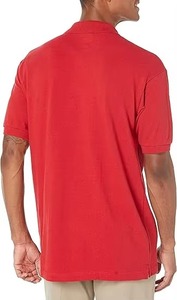 Polo bleu ciel pour hommes, coupe slim, manches courtes, mélange de coton respirant, élégant, mode d'été, vêtements décontractés - Product Image 5