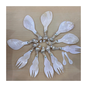 Handmade Vietnam Natural Shell <b>Spoon</b> Decorative Seashell Tableware Dessert <b>Serving</b> <b>Spoon</b> for Hospitality and Gifts - Product Image 1