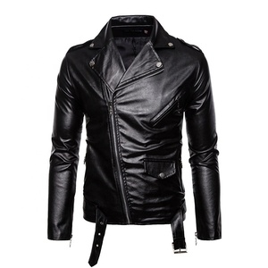 Boys Leather <b>Jacket</b> Classic Casual Zipper Full Sleeve <b>Lightweight</b> Custom Logo OEM ODM Wholesale Supplier - Product Image 3
