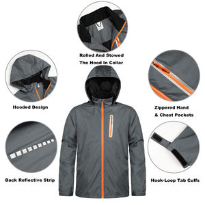 Ensemble de survêtement imperméable et léger pour homme, coupe-vent, avec logo personnalisé, pour toutes les conditions météorologiques - Product Image 2