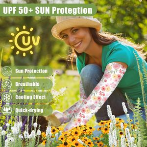 Women Arm Sleeves Cool Arm Sleeves Women Sporting UV protection <b>Sunscreen</b> Arm Sleeve for Kids Outdoor Sports - Product Image 5