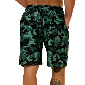 Elastic Waistband Breathable UV Protection Swim Bermuda Shorts <b>Men's</b> Quick Dry Custom Solid 100% Polyester Swim <b>Trunks</b> For <b>Men</b> - Product Image 4