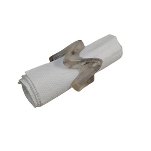 Best Design Multi-Color Resin Napkin Ring Set Multi-Shape Tableware for Home & Restaurant Kitchen New Style Dinnerware - Product Image 1