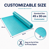 Lot de 4 tapis de protection imperméables pour réfrigérateur, découpables, pour tiroirs de cuisine, anti-humidité, lavables