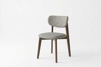 Table basse ronde moderne avec 4 chaises, design décoratif, garantie 1 an, mobilier de salon 4 places, bois de caoutchouc compact