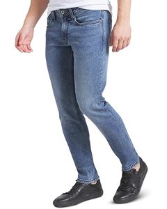 Jean en denim 100 % coton confortable pour homme, bleu nuit, style streetwear, uni, respirant, séchage rapide, taille mi-haute, délavé, léger pour l'été - Product Image 2