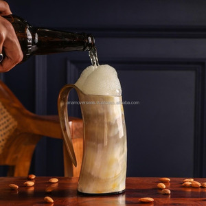 Mug de luxe en corne de buffle poli, fait main, récipient à boire - Product Image 3