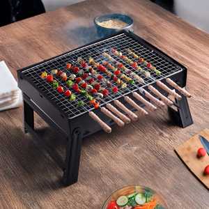 Barbecue au charbon de bois portable avec support pour grillades et barbecues en plein air - Product Image 1
