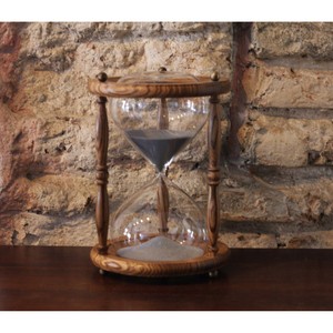 Sablier en bois fait main au design rustique avec fonction de chronométrage précis - Product Image 5