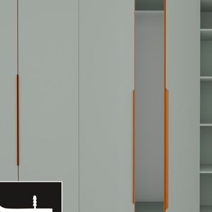 Premium aluminium concealed wardrobe profile handle slim edge cabinet pull modern kitchen furniture <b>door</b> handle durable finish - Product Image 1
