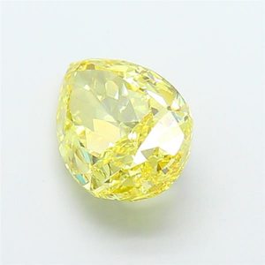 Diamant de laboratoire jaune vif éblouissant, certifié, de haute qualité, pour bijoux, pierre lâche, scintillante, type brillant 2A - Product Image 5