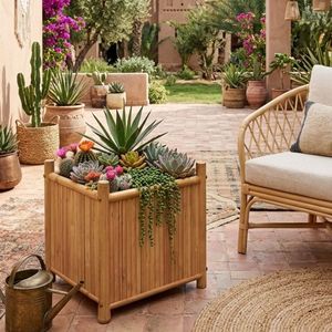 Pot de fleurs en bambou écologique en gros pour la maison et le jardin au Moyen-Orient - Product Image 1