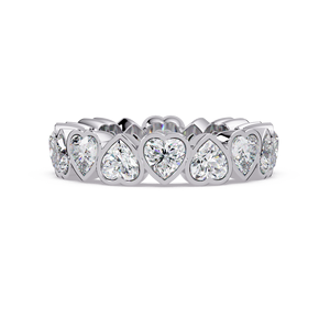 Anillo de Corazón de Diamante de Laboratorio en Oro de 9K Personalizado, Joyería de Oro Personalizada, Fabricante de Anillos de Boda Personalizados con Etiqueta Privada OEM en India - Product Image 6