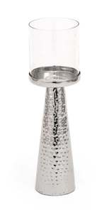 Faroles recién llegados con forma redonda, hechos de metal y vidrio, color plateado, para decoración del hogar. - Product Image 6