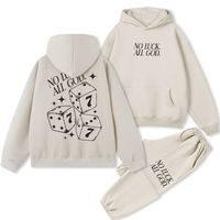 Ensemble de survêtement unisexe 100 % coton personnalisé avec impression, pantalon de jogging et sweat à capuche pour homme