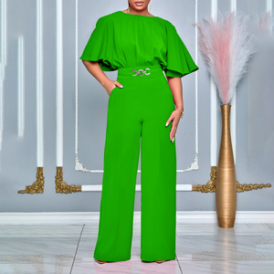 Conjunto de Dos Piezas de Diseño Moderno para Mujer, Ropa de Color Sólido con Mangas Farol, Conjunto de Dos Piezas para Hacer Ejercicio, Conjuntos de Dos Piezas para Mujer - Product Image 4