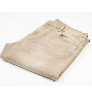 Pantalones Cortos Bermuda para Hombre, Color Beige con Diseño de Puntos, Cintura Media, Cierre de Botones, Casuales, de Algodón, con Bolsillos y Dobladillo Enrollado - Product Image 4