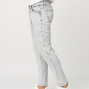Men Slim Straight <b>Denim</b> Jeans Breathable Solid Woven High Quality Casual Pants for Summer Winter Everyday Wear - Product Image 2