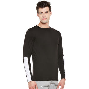 Nuevas Camisetas de Hombre 100% Algodón, Cuello Redondo, Manga Larga, Ajuste Cómodo, Estilo Urbano, Ecológicas, Colores y Tallas Personalizables - Product Image 4