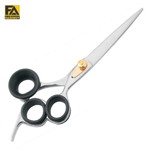 Ciseaux de beauté FA Najmmy en acier inoxydable, avec poignée en caoutchouc noir et silicone, bord lisse, qualité industrielle, pour la couture de tissus - Product Image 1