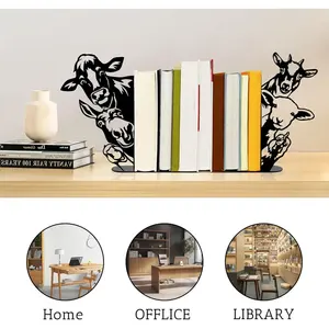 Soporte de Libros Metálico Hecho a Mano de Primera Calidad, Elegante Exhibidor Decorativo para Libros para el Hogar, Oficina o Biblioteca, Escultura Moderna Pulida - Product Image 5