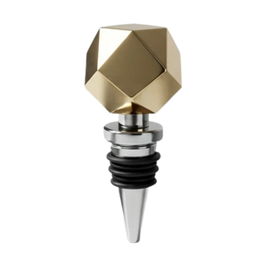 Bouchon de bouteille en or et argent, style personnalisé, artisanat métallique, bouchon de bouteille en acier inoxydable pour bière, vin, champagne - Product Image 2