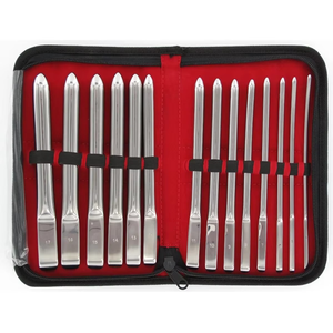 Ensemble de dilatateurs utérins Hegar de 14 pièces - Acier inoxydable à une extrémité, instruments médicaux de précision pour usage clinique et chirurgical - Product Image 6