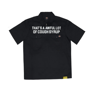 Men's Oversized Graphic Work <b>Shirt</b> Streetwear Fashion thats a <b>awful</b> lot of cough syrup <b>Shirts</b> Men Asali <b>Shirts</b> - Product Image 1