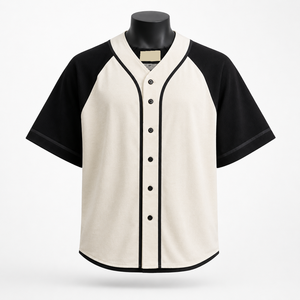 Maillot de baseball vintage à manches raglan, uniforme d'équipe personnalisé à boutons, anti-humidité, fabricant de vêtements de sport OEM ODM en gros - Product Image 1